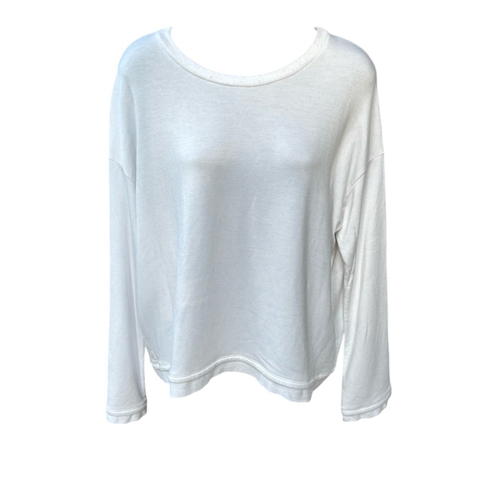 BEAUTIFUL PEOPLE white cozy boxy sweatshirt, P, NWT